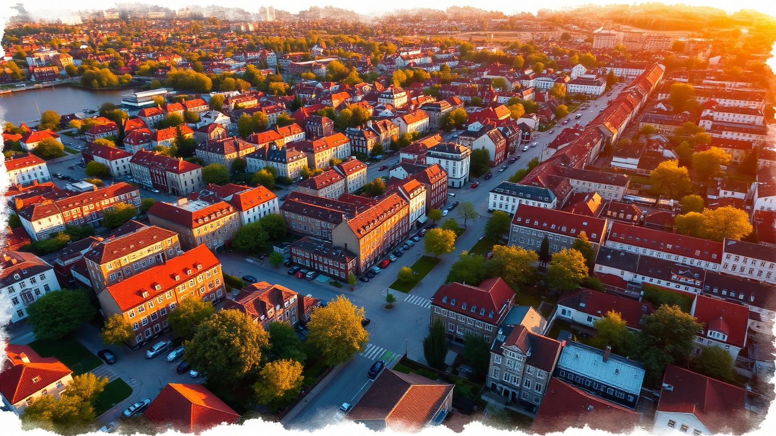 Valby set fra luften